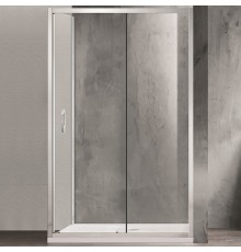 Душевой уголок Azario Milton 120х80 AZ-ND1131 R 1200 профиль Серебро стекло прозрачное