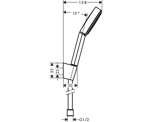 Душевой гарнитур Hansgrohe Pulsify Select 24301000 Хром