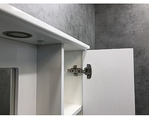 Зеркальный шкаф Comforty Палермо 80 00004139246 Белый глянец