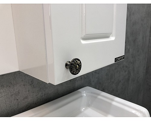 Зеркальный шкаф Comforty Палермо 80 00004139246 Белый глянец