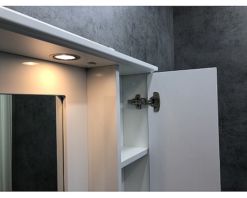 Зеркальный шкаф Comforty Палермо 80 00004139246 Белый глянец