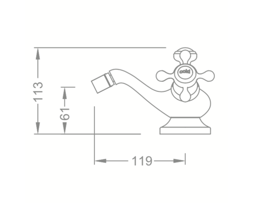 Смеситель для биде Schein Saine Chrome 8053023 Хром