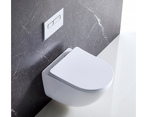 Сиденье для унитаза BelBagno Alpina BB309SC Белое с микролифтом