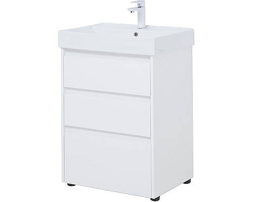 Тумба под раковину Aquanet Nova Lite 60 302469 Белый глянец