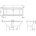 Квариловая ванна Villeroy&Boch Squaro Edge 12 180x80 UBQ180SQE2DV-01