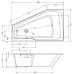 Акриловая ванна Riho Rething Space 180х110 R B115001005