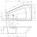 Акриловая ванна Riho Rething Space 180х110 R B115001005