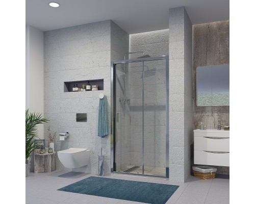 Душевая дверь Niagara Nova 110 NG-62-11A профиль Хром стекло прозрачное