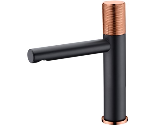 Смеситель для раковины Bronze de Luxe Avantgarde Черный Розовое золото
