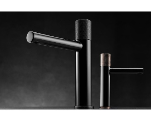 Смеситель для раковины Bronze de Luxe Avantgarde Черный Розовое золото