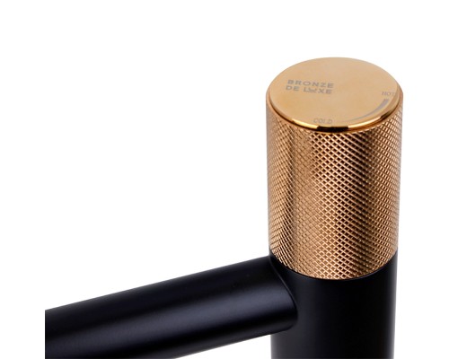 Смеситель для раковины Bronze de Luxe Avantgarde Черный Розовое золото