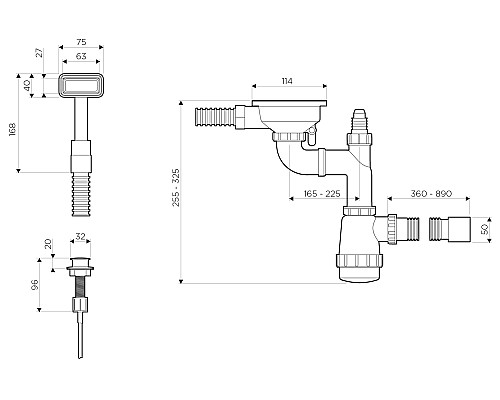 Арматура Omoikiri WK-1-IN-A 4956468