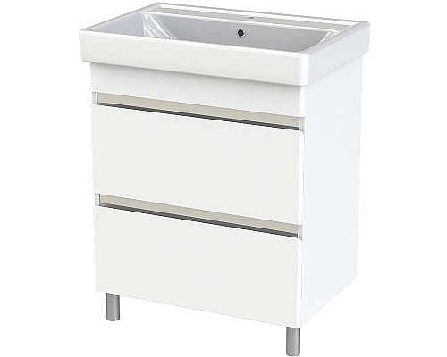 Тумба с раковиной Orange Topline-Lyon 70 TLNF70+RA Белый глянец