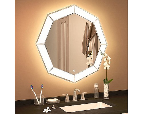 Зеркало Azario Renato 80 CS00063643 с подсветкой с сенсорным выключателем