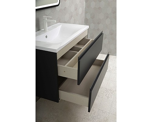 Тумба под раковину Art&Max AM-Bianchi-1000-2C-SO-GM подвесная Серый матовый