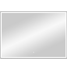 Зеркало Континент Frame 900x700 ЗЛП2305 с подсветкой Черное с сенсорным выключателем