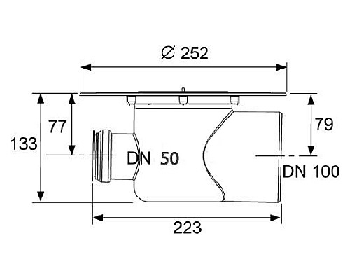 Сифон TECE drainpoint S DN 100 3607500