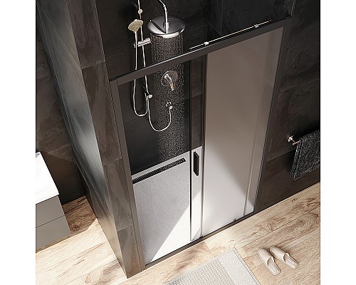 Душевая дверь AM.PM Gem Solo 110 W90G-110-1-195BM Черный матовый -