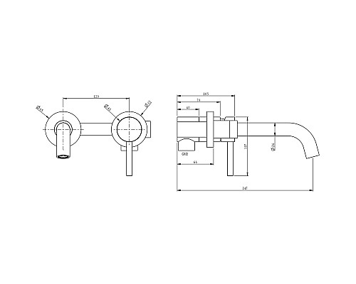 Смеситель для раковины Milacio Ultra MCU.552.SS Нержавеющая сталь