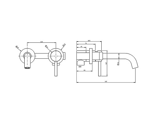Смеситель для раковины Milacio Ultra MCU.552.SS Нержавеющая сталь