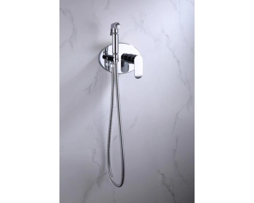 Смеситель встраиваемый с гигиеническим душем Grocenberg GB003 Хром