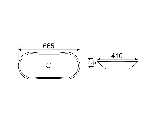 Раковина-чаша CeramaLux 67 503H012 Белая
