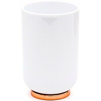 Стакан для зубных щеток Ridder Alba 2015181 Медь Белый