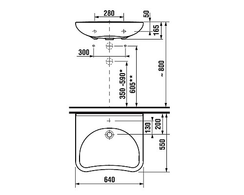 Раковина Jika Mio 8.1371.4.000.104.1 Белая