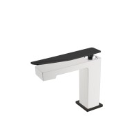 Смеситель для раковины низкий BohemeArmadi Art Q White-Black