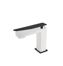 Смеситель для раковины низкий BohemeArmadi Art Q White-Black