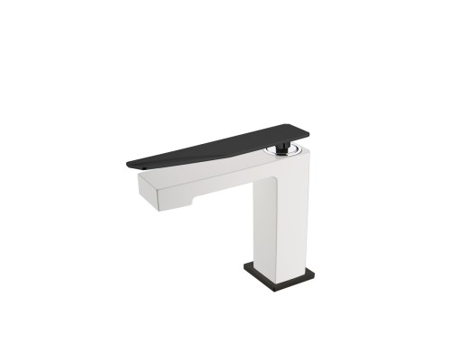 Смеситель для раковины низкий BohemeArmadi Art Q White-Black