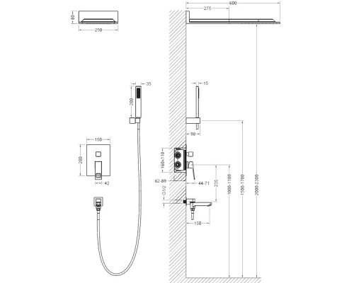 Душевая система Timo Briana SX-7119/00SM Хром
