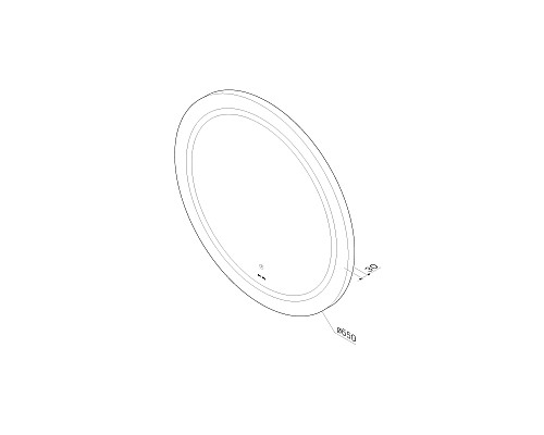 Зеркало AM.PM X-Joy 65 M85AMOX0651WG с сенсорным выключателем