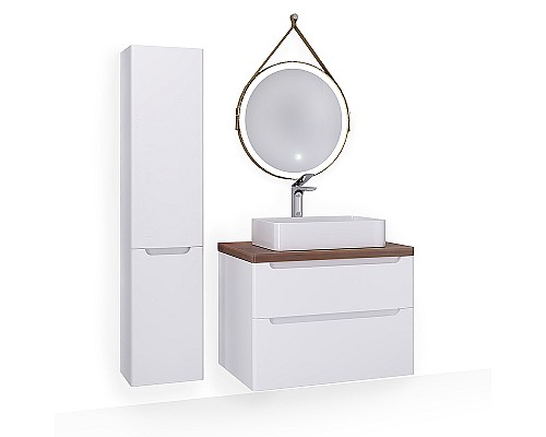 Столешница под раковину Jorno Wood 80 Wood.06.80/DW Темное дерево