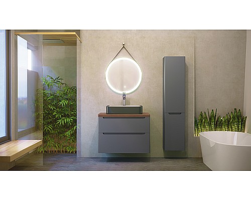 Столешница под раковину Jorno Wood 80 Wood.06.80/DW Темное дерево