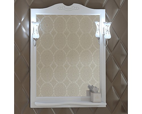 Зеркало Opadiris Клио 85 00-00003086 Белое матовое