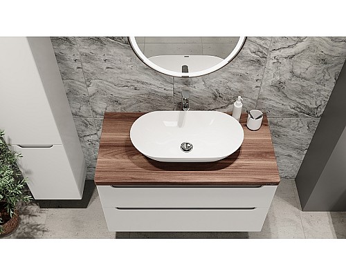 Столешница под раковину Jorno Wood 80 Wood.06.80/DW Темное дерево