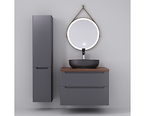 Столешница под раковину Jorno Wood 80 Wood.06.80/DW Темное дерево