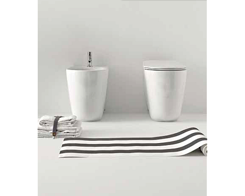 Унитаз приставной Kerasan Nolita 531801 безободковый, белый