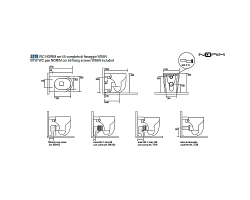 Унитаз приставной Kerasan Nolita 531801 безободковый, белый