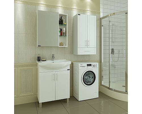 Зеркальный шкаф СанТа Дублин 70 123005 Белый