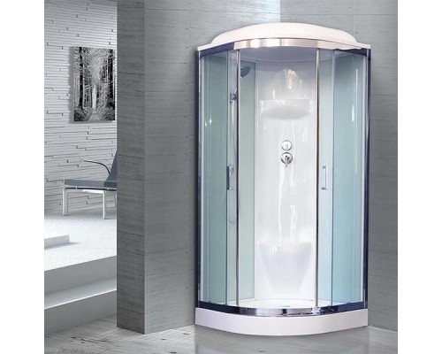 Душевая кабина Royal Bath НК 100x100 стекло прозрачное задняя стенка Белая