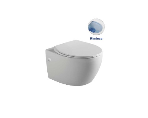 Унитаз подвесной Vincea INTERO VT1-21 ультратонкое сиденье soft close P-trap