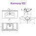 Мебельная раковина Dreja Harmony 100 см 641259