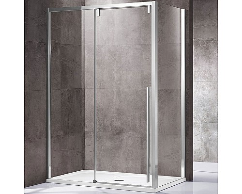 Душевой уголок Vincea Lugano 140х100 VSR-1L1014CL-1 профиль Хром стекло прозрачное