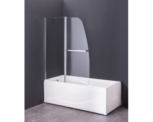 Шторка для ванны Grossman 140x120 алюминиевый профиль