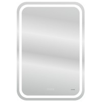 Зеркало Cersanit Led 051 Design Pro 55 KN-LU-LED051*55-p-Os с подсветкой с часами, подогревом и функцией Bluetooth