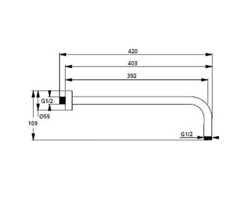Душевая система Ideal Standard Ceratherm BD006XC с термостатом Хром