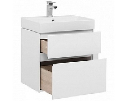 Тумба под раковину Aquanet Бруклин 60 203958 подвесная Белая 203958