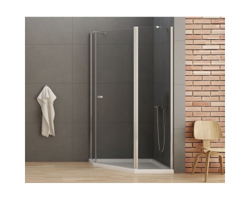 Душевое ограждение NEW TRENDY NEW SOLEO 100x80x195 (хром)